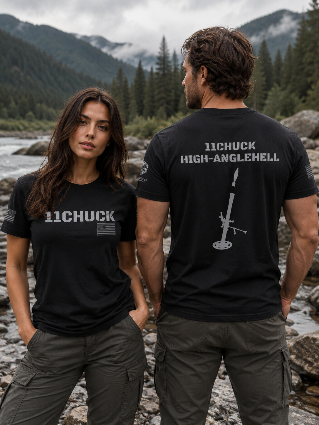11Chuck Indirect Fire Infantryman Inspired Patriotic T-Shirt