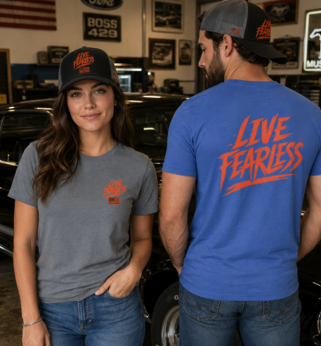 Live Fearless Military-Inspired Graphic T-Shirt | Ironsight Syndicate