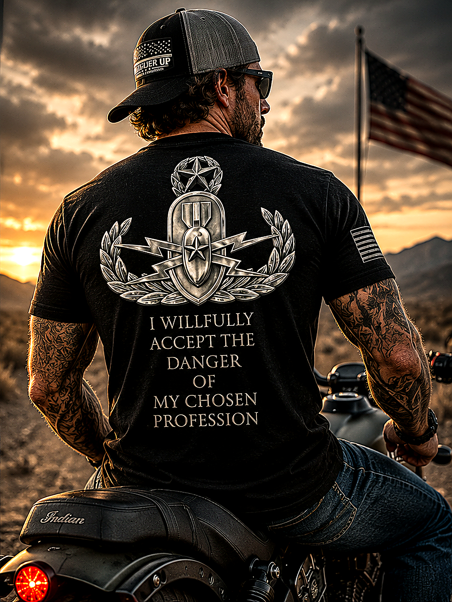 US Navy Master EOD Tech T-Shirt - XS / Black | Ironsight Syndicate