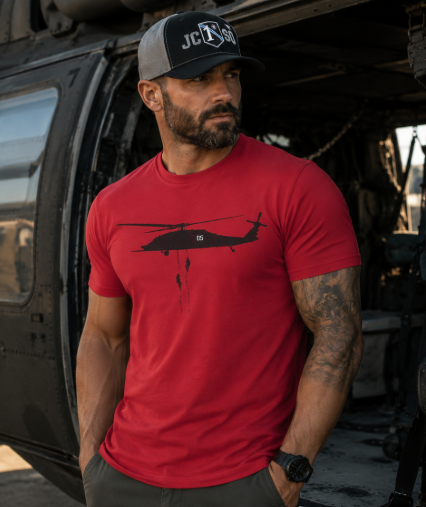 Fast Rope T‑Shirt — Military Silhouette Tee