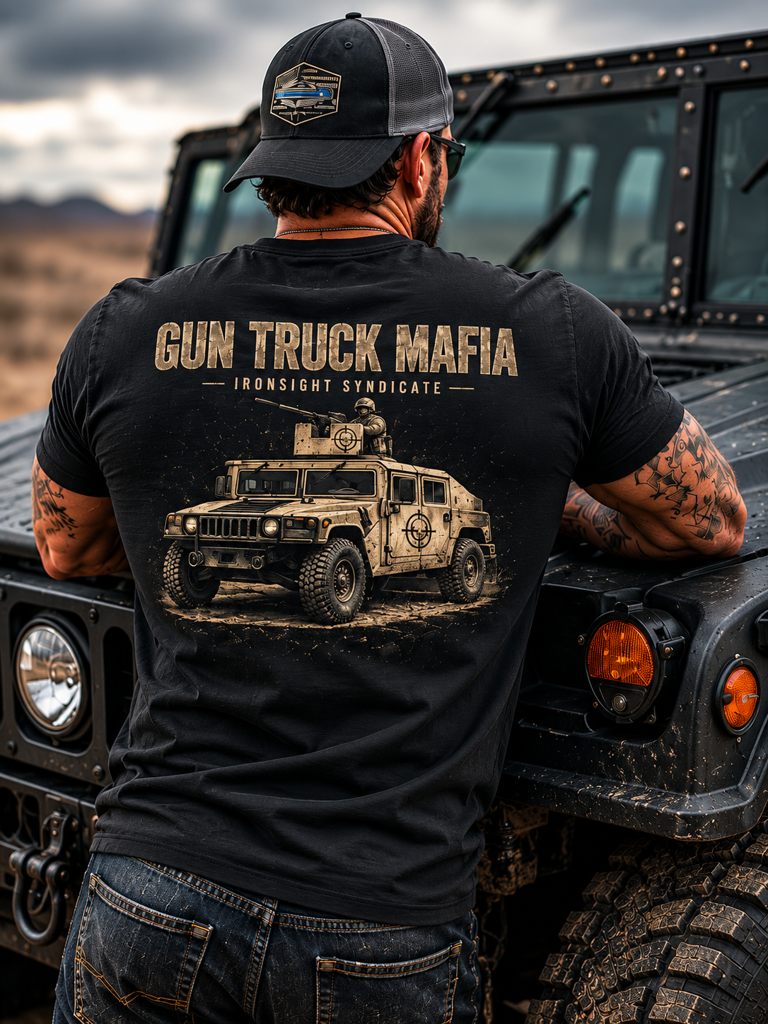 Gun Truck Mafia T-Shirt - Black / S | Ironsight Syndicate
