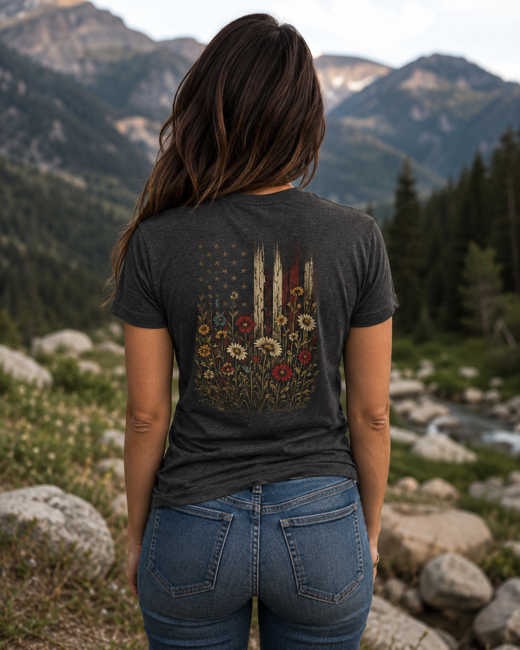 Let Freedom Bloom, Flower Flag T-shirt | Ironsight Syndicate