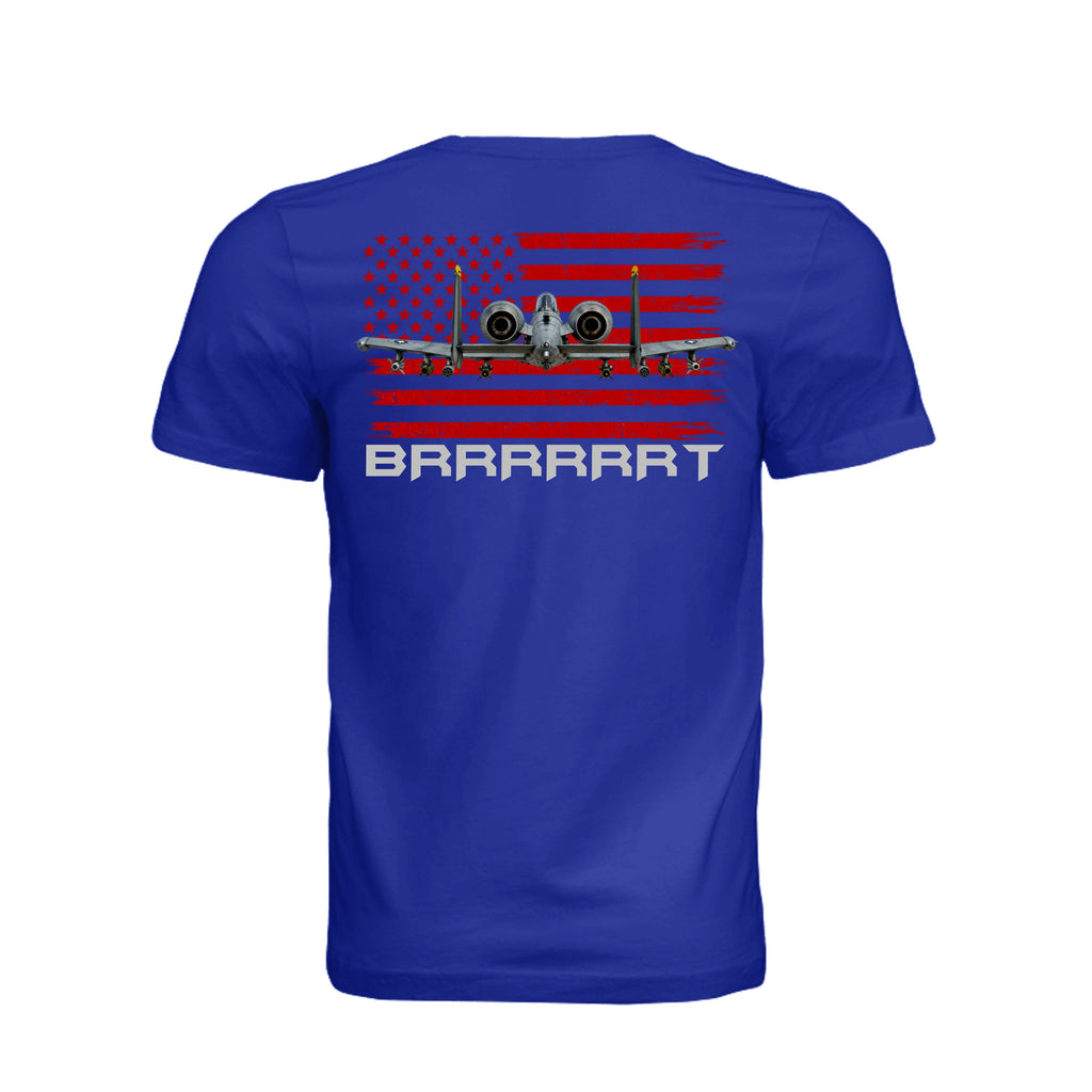 BRRRT A-10 Warthog Smile You're Dead T-Shirt - Team Navy (Back) | Ironsight Syndicate