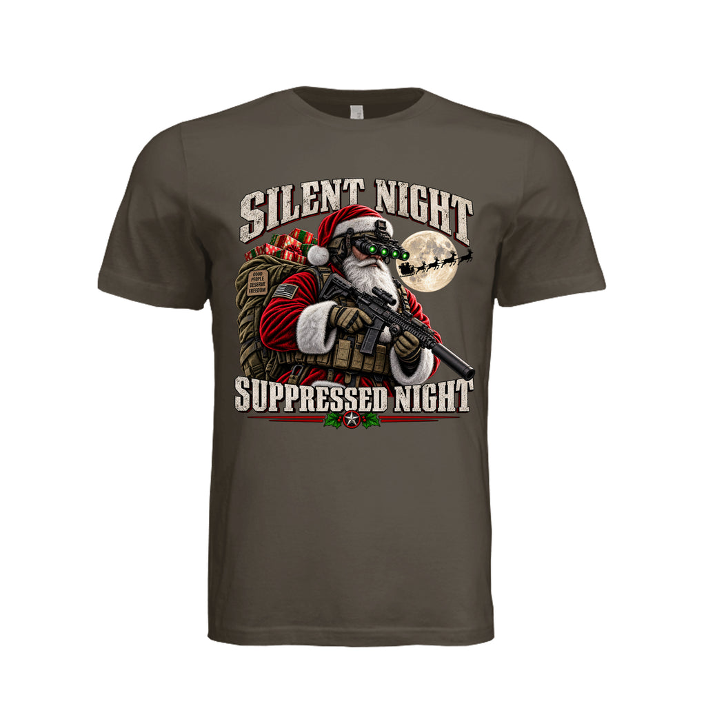 Santa Loves Freedom Christmas T-Shirt | Ironsight Syndicate