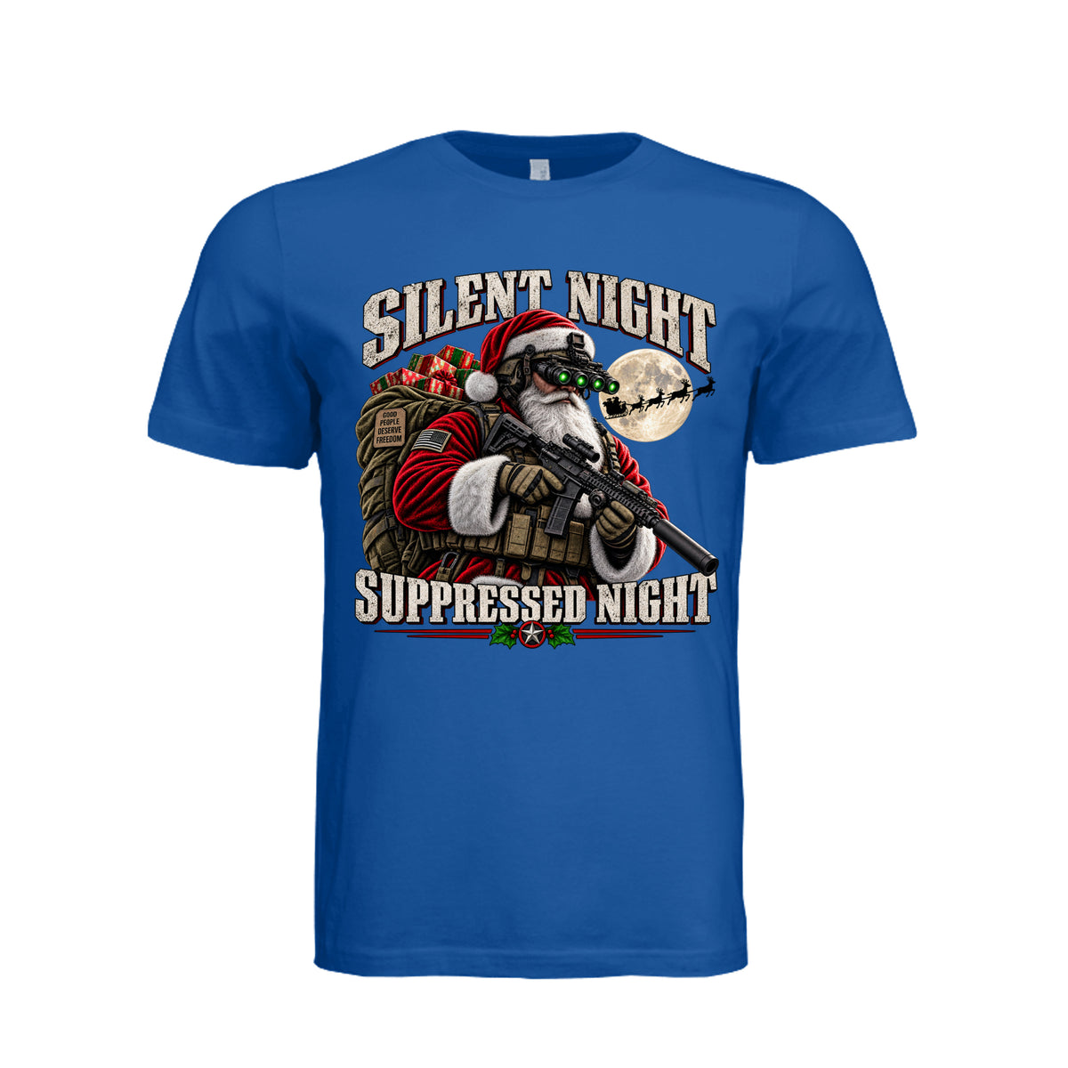 Santa Loves Freedom Christmas T-Shirt | Ironsight Syndicate