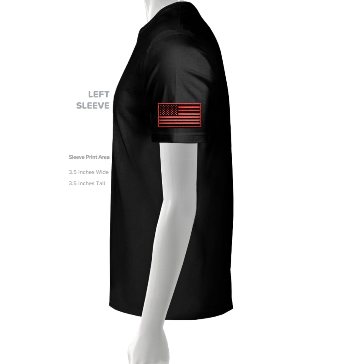 Santa's Sleigh CAS T-Shirt - Black (Left Sleeve) | Ironsight Syndicate