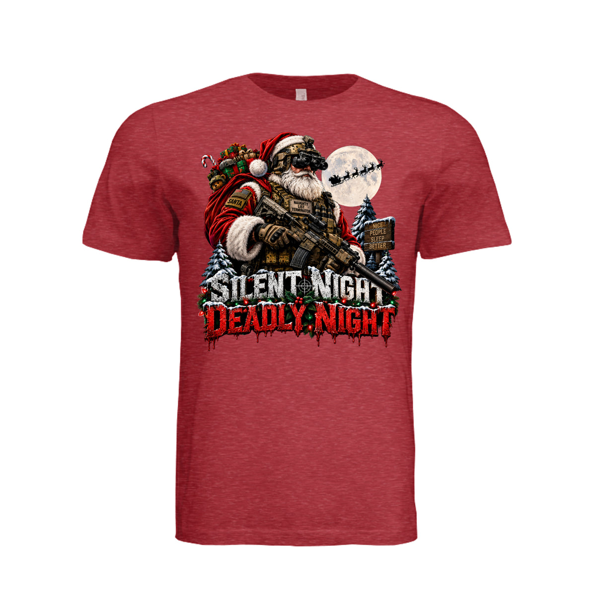 Silent Night Deadly Night Christmas T-Shirt | Ironsight Syndicate