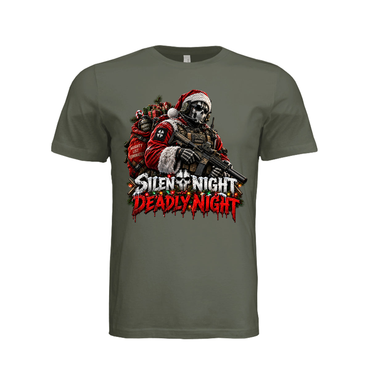 Silent Night Deadly Night - Ghost Edition T-Shirt | Ironsight Syndicate
