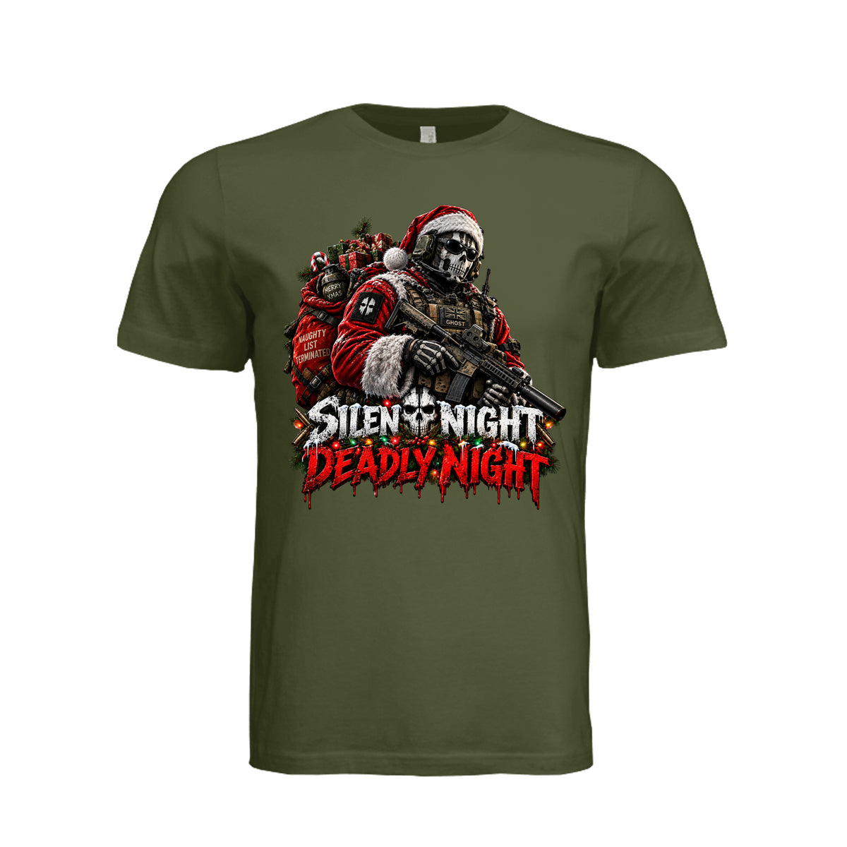 Silent Night Deadly Night - Ghost Edition T-Shirt | Ironsight Syndicate