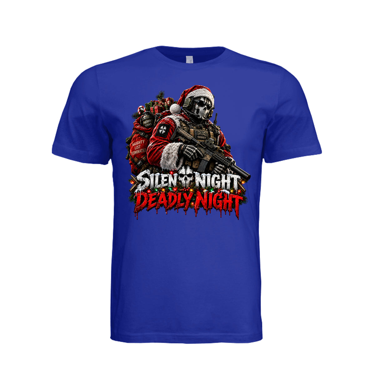 Silent Night Deadly Night Ghost T-Shirt - Team Navy | Ironsight Syndicate