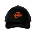 Live Fearless Trucker Hat - Black/ Black | Ironsight Syndicate