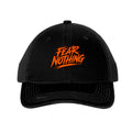 Fear Nothing Orange Trucker Hat - Black/ Black | Ironsight Syndicate