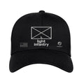 Light Infantry Fitted Flexfit Hat - Black | Ironsight Syndicate
