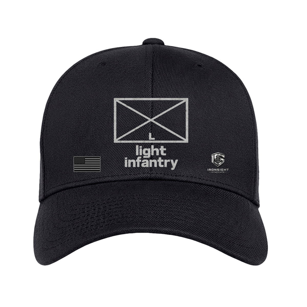 Light Infantry Fitted Flexfit Hat - Dark Navy | Ironsight Syndicate