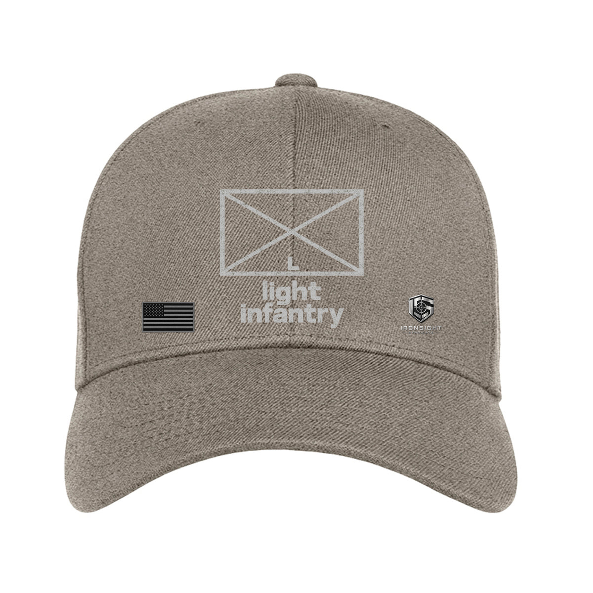 Light Infantry Fitted Flexfit Hat - Heather | Ironsight Syndicate