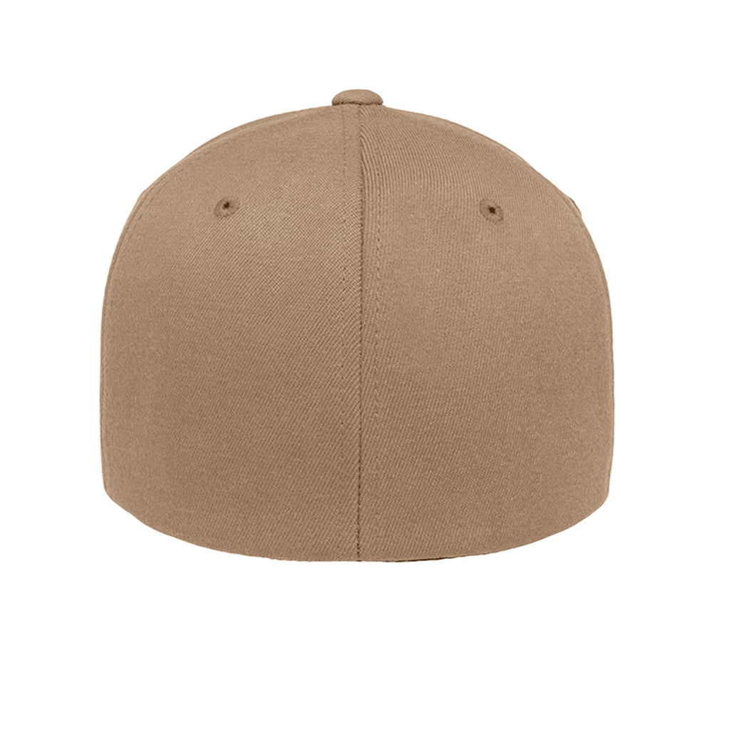 Light Infantry Fitted Flexfit Hat - Khaki (Back) | Ironsight Syndicate