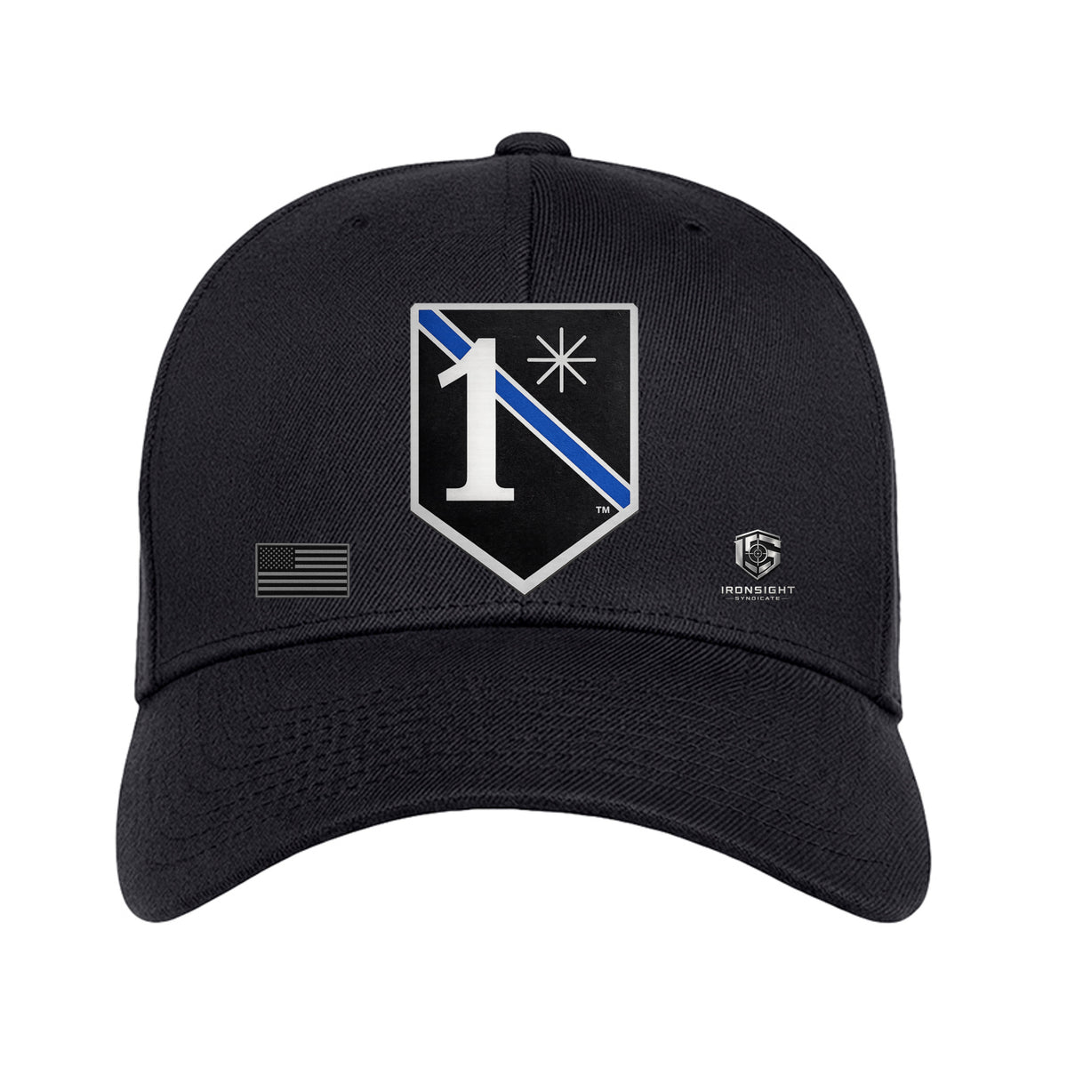 Law Enforcement Shield Fitted Flex Fit Hat - Dark Navy | Ironsight Syndicate