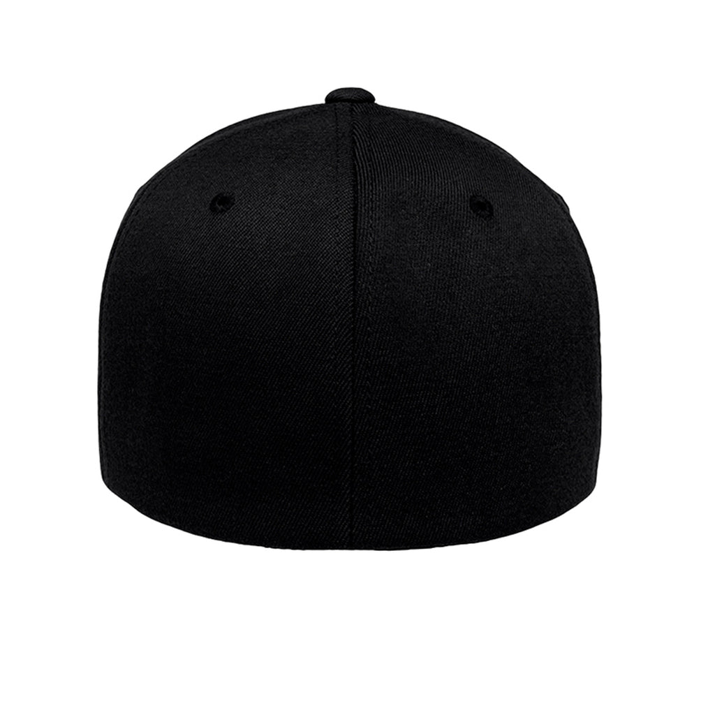 Thin Blue Line Fitted Flexfit Hat - Black (Back) | Ironsight Syndicate