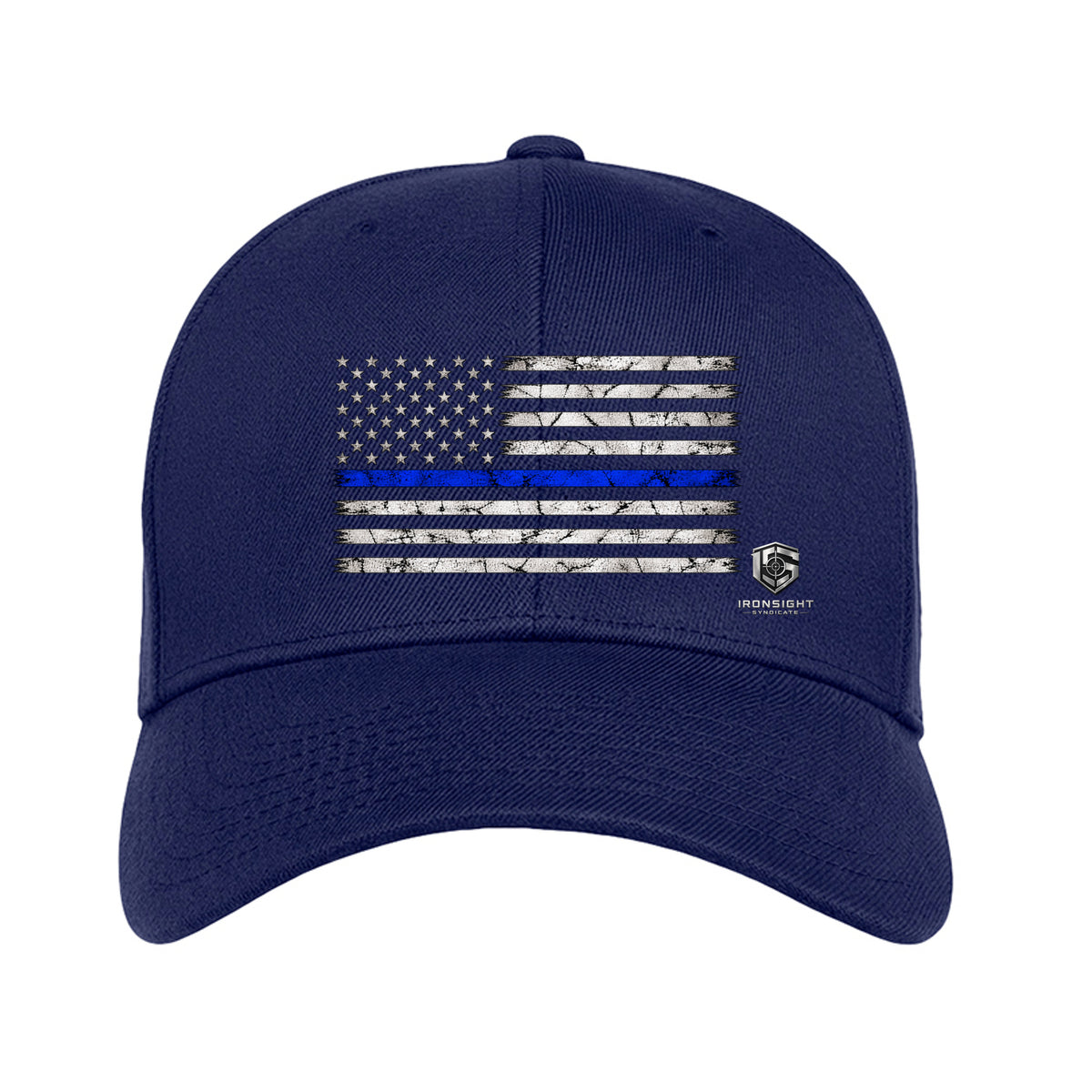 Thin Blue Line Fitted Flexfit Hat - Navy | Ironsight Syndicate