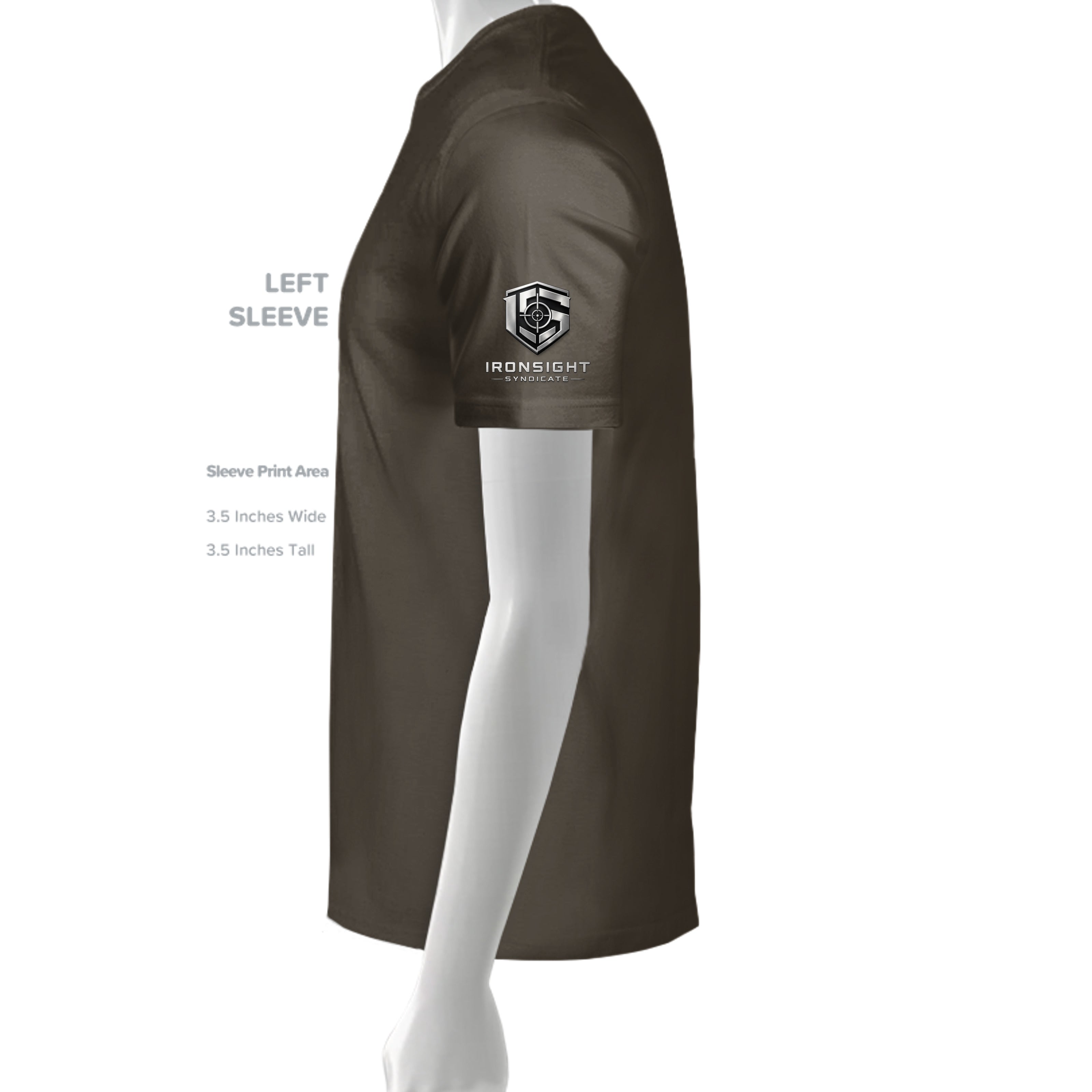 Last Gunfighter T-Shirt - Army - Left Sleeve | Ironsight Syndicate