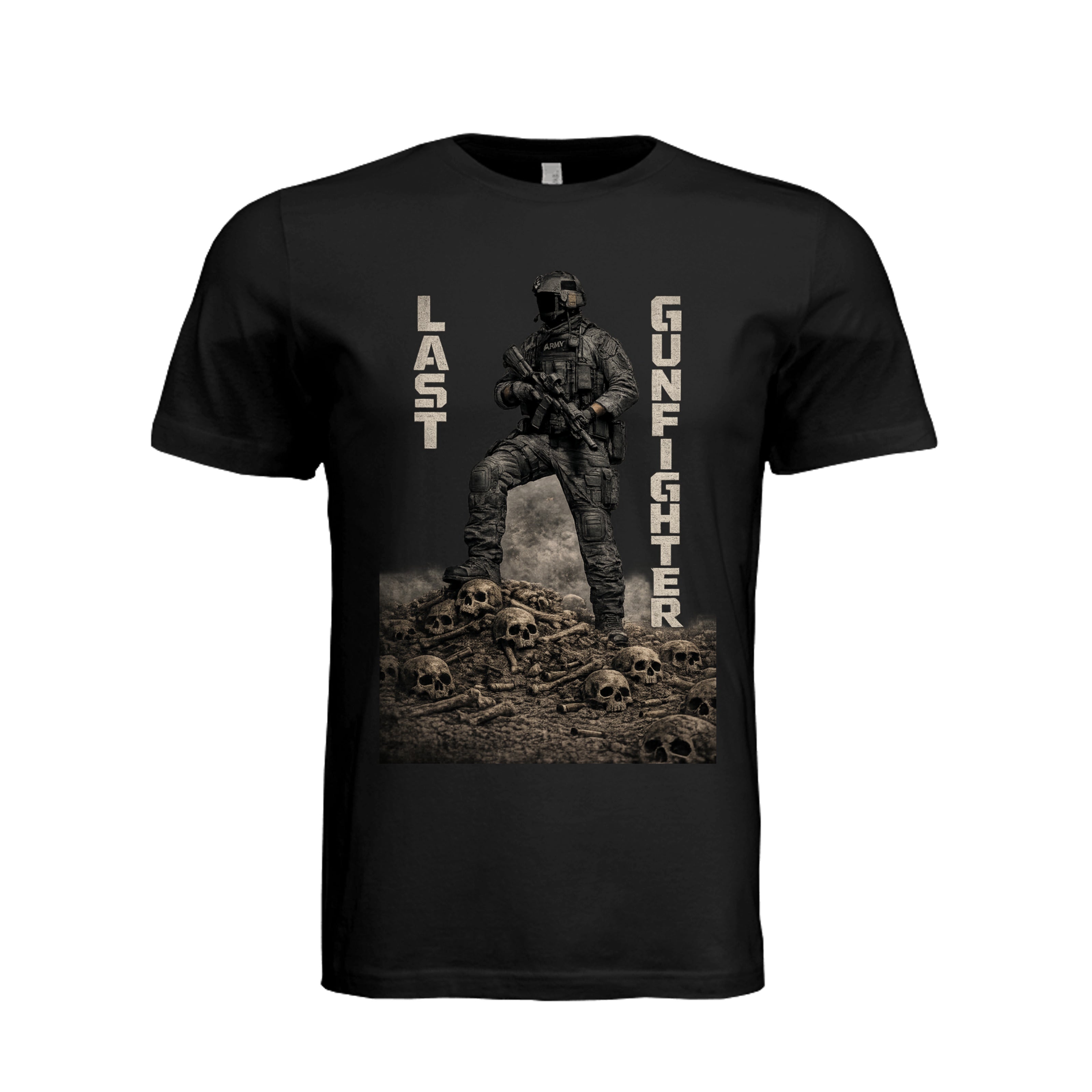 Last Gunfighter T-Shirt - Vintage Black - Front | Ironsight Syndicate