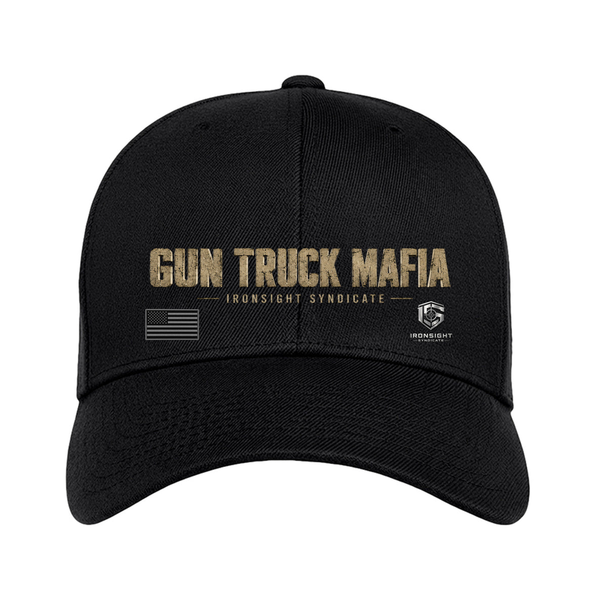 Gun Truck Mafia Fitted Flexfit hat - Black | Ironsight Syndicate