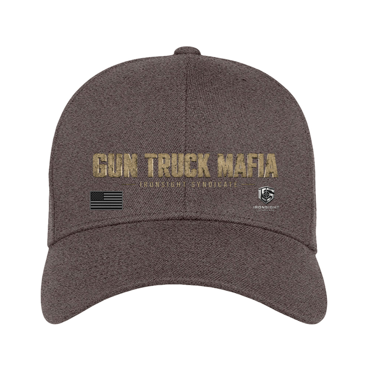 Gun Truck Mafia Fitted Flexfit hat - Dark Heather | Ironsight Syndicate