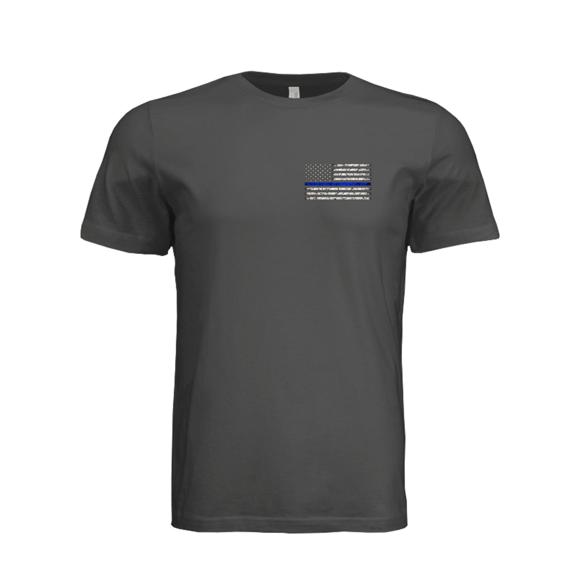 Thin Blue Line Law Enforcement T-Shirt - Dark Grey | Ironsight Syndicate