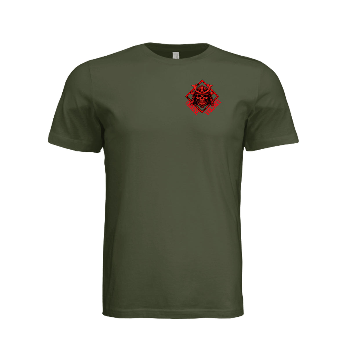 Choose Violence Samurai T-Shirt - Military Green 4XL | Ironsight Syndicate