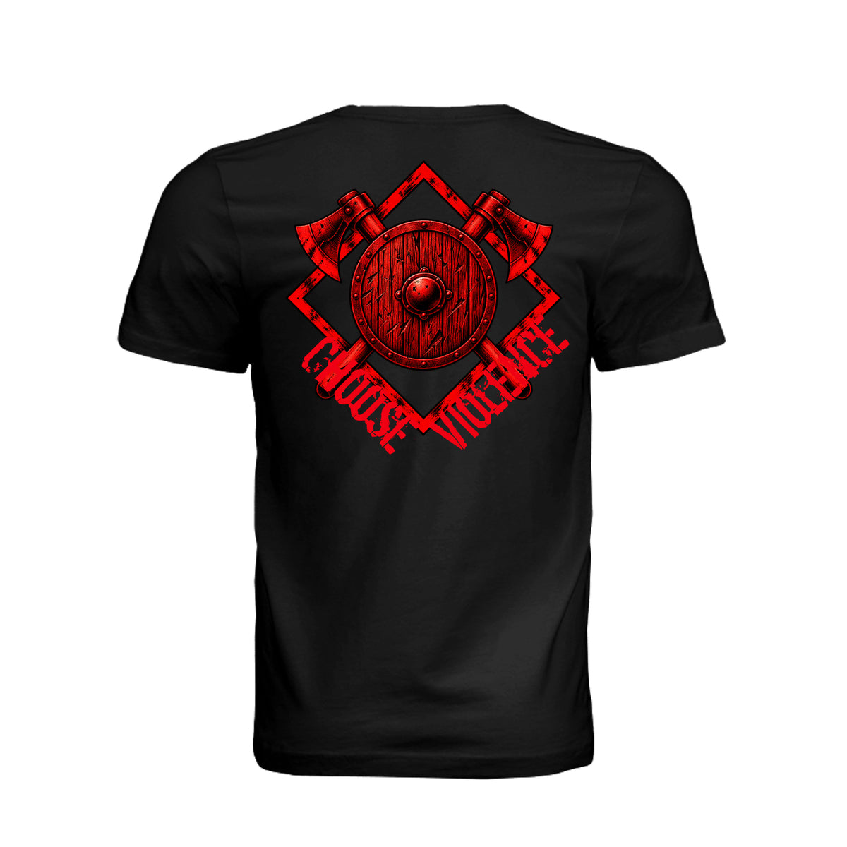 Choose Violence Viking Shield T-Shirt | Ironsight Syndicate