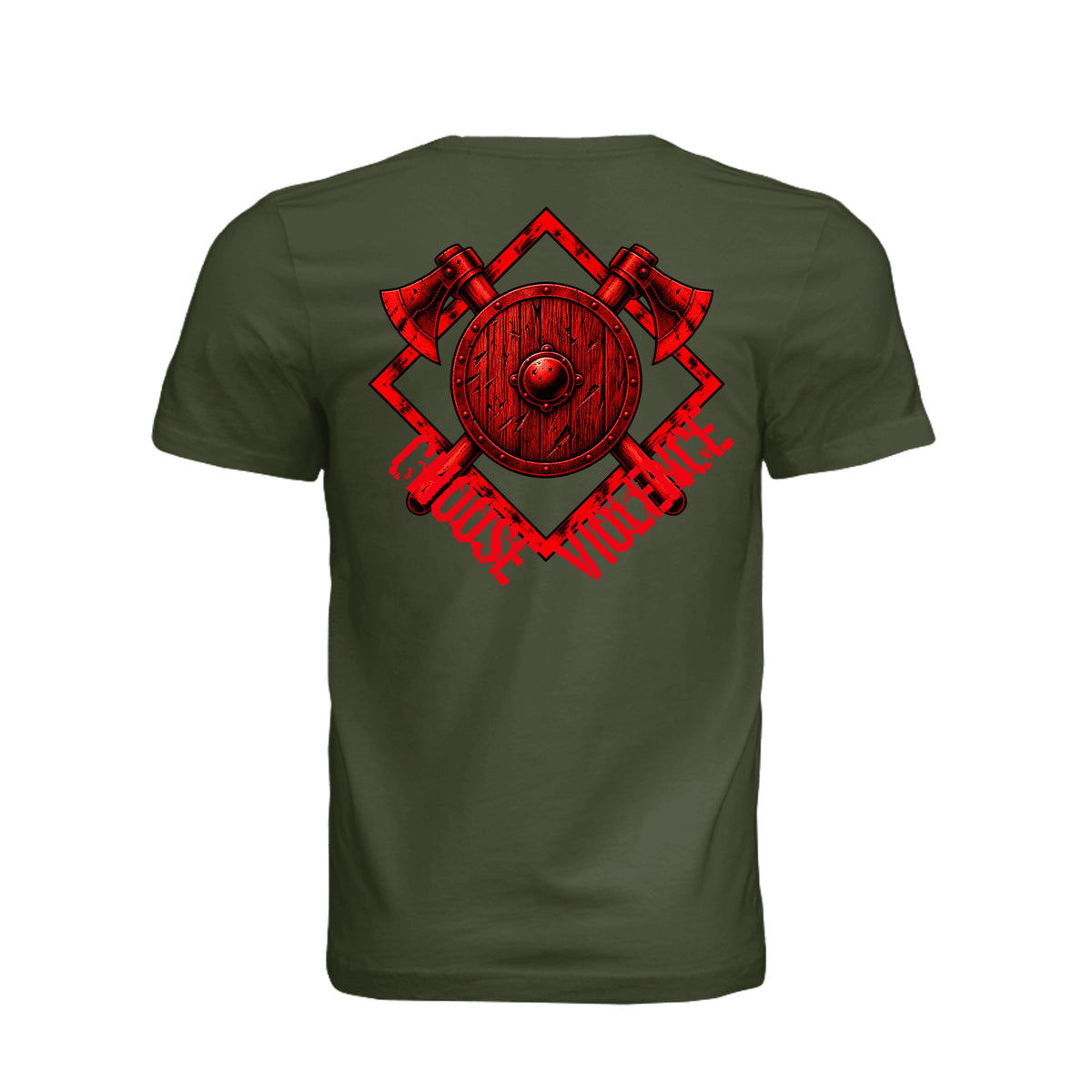Choose Violence Viking Shield T-Shirt | Ironsight Syndicate