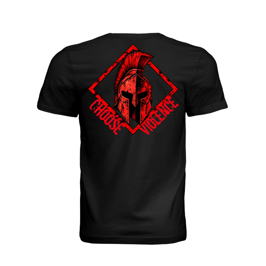 Choose Violence Greek Warrior T-Shirt | Ironsight Syndicate