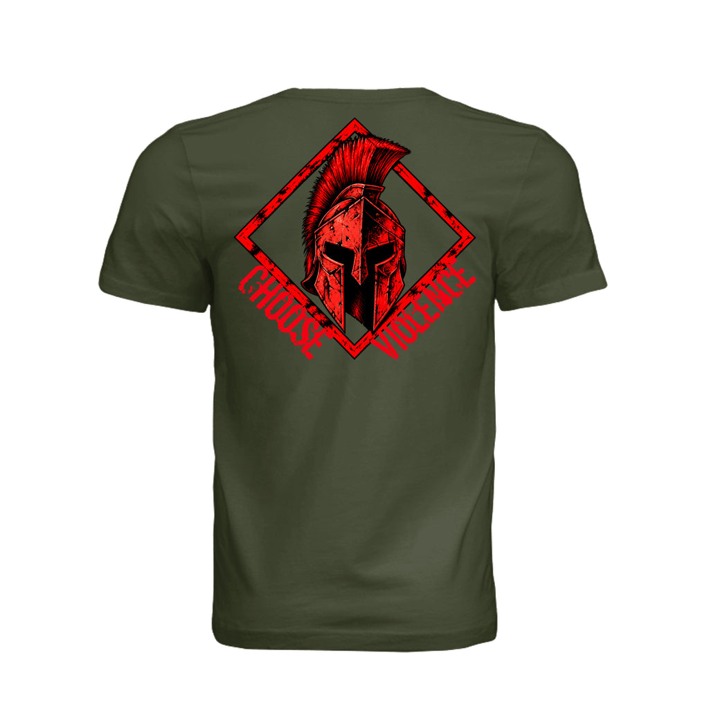 Choose Violence Greek Warrior T-Shirt | Ironsight Syndicate