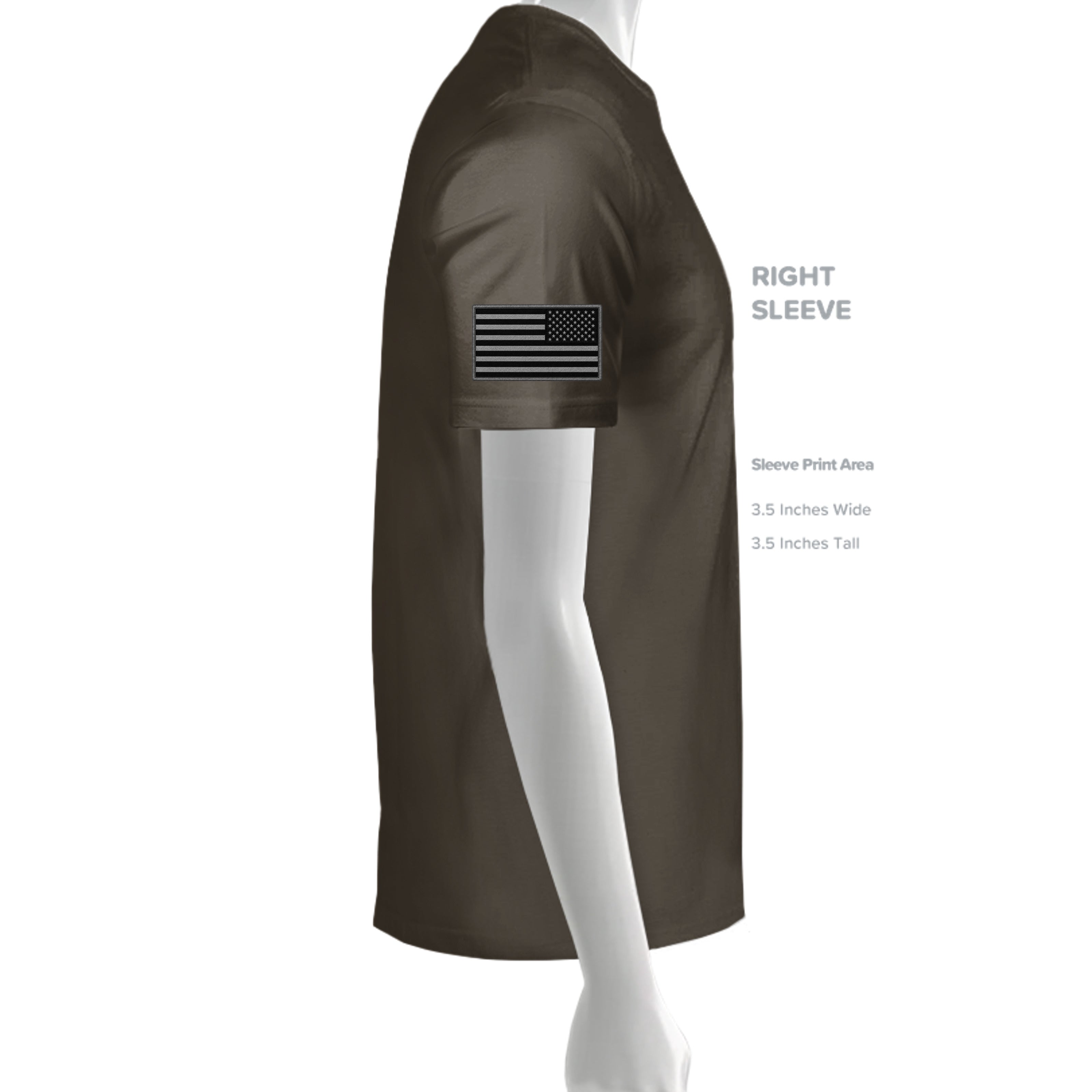 11CHARLIE Combat Mortar Badge T-Shirt - ARMY - Detail 2 | Ironsight Syndicate