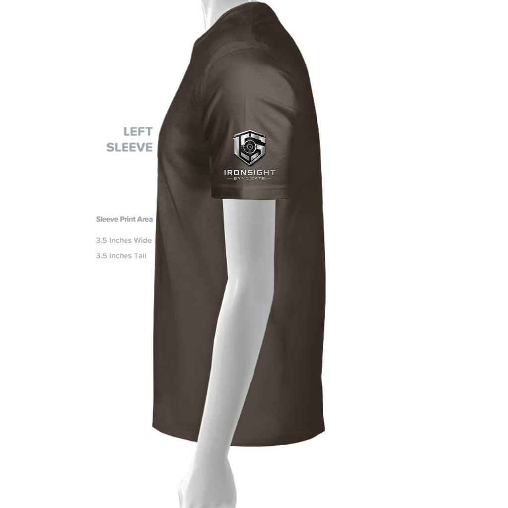 11CHARLIE Combat Mortar Badge T-Shirt - ARMY - Detail 3 | Ironsight Syndicate
