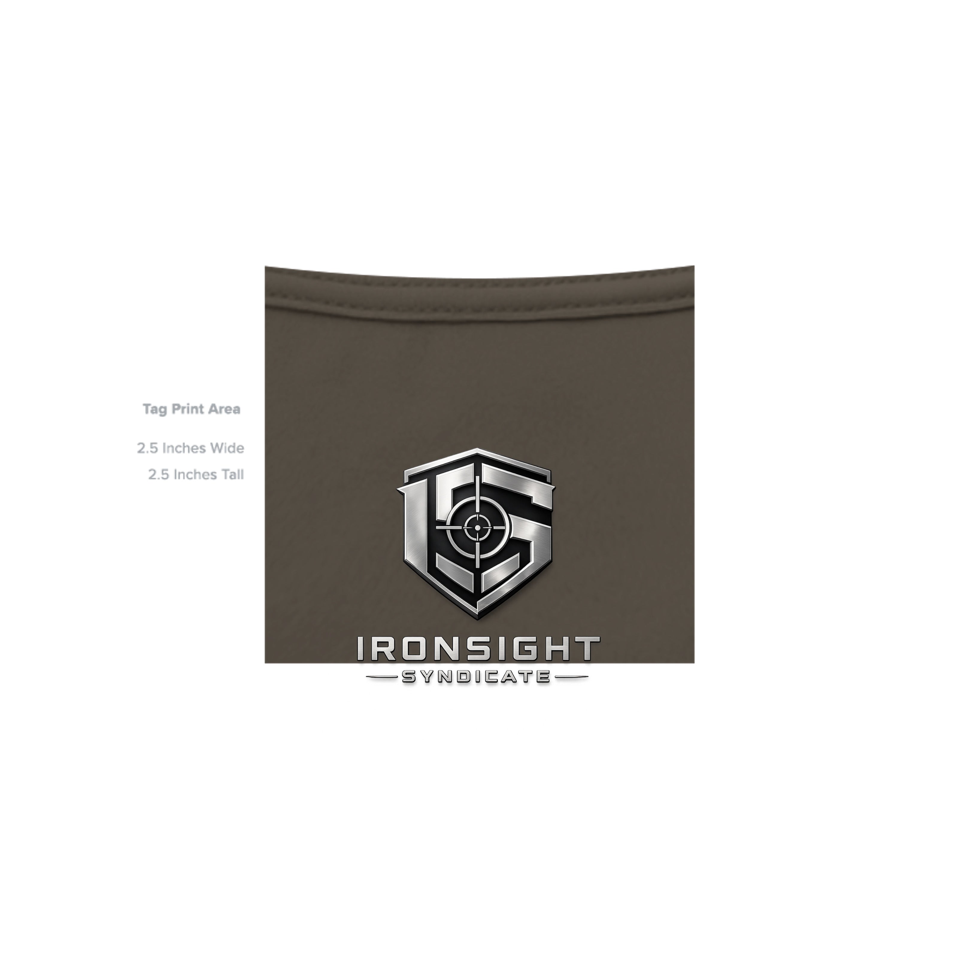 11CHARLIE Combat Mortar Badge T-Shirt - ARMY - Detail 4 | Ironsight Syndicate