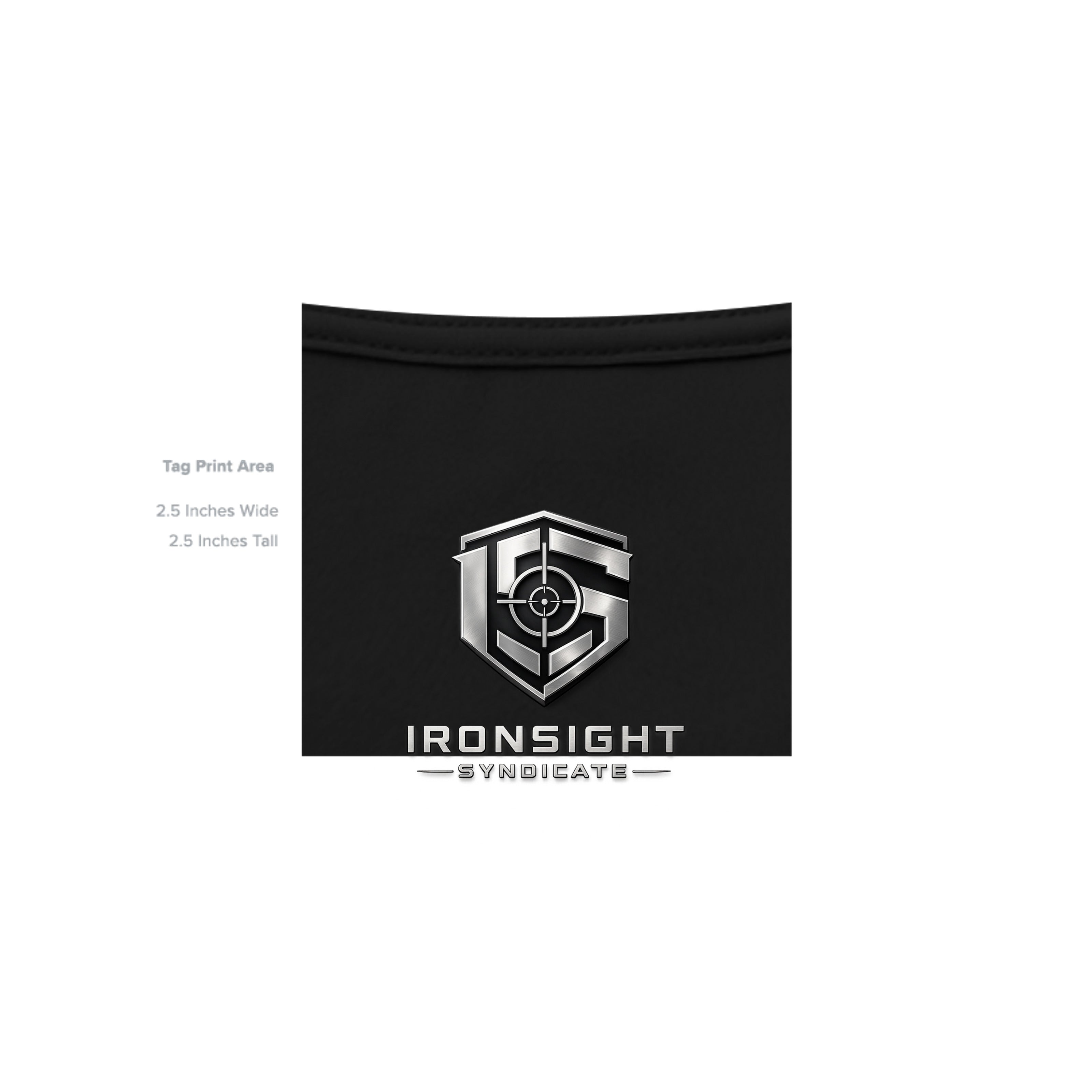 11CHARLIE Combat Mortar Badge T-Shirt - BLACK - Detail 4 | Ironsight Syndicate