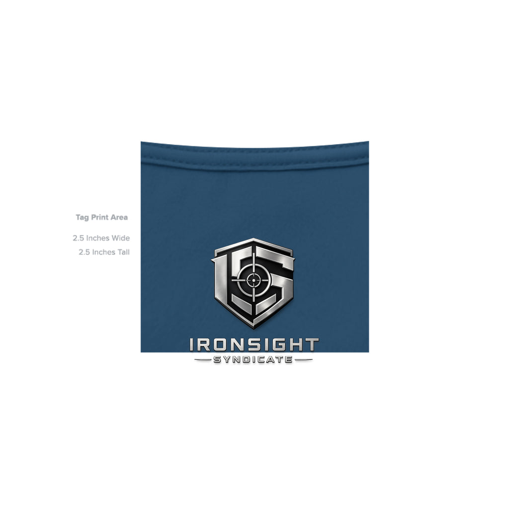 11CHARLIE Combat Mortar Badge T-Shirt - Cool Blue - Detail 4 | Ironsight Syndicate