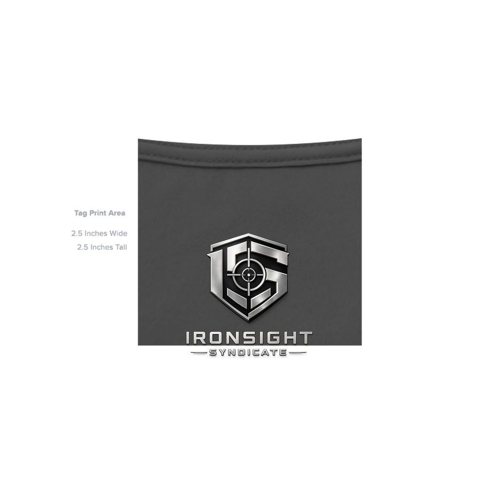 11CHARLIE Combat Mortar Badge T-Shirt - DARK GREY - Detail 4 | Ironsight Syndicate