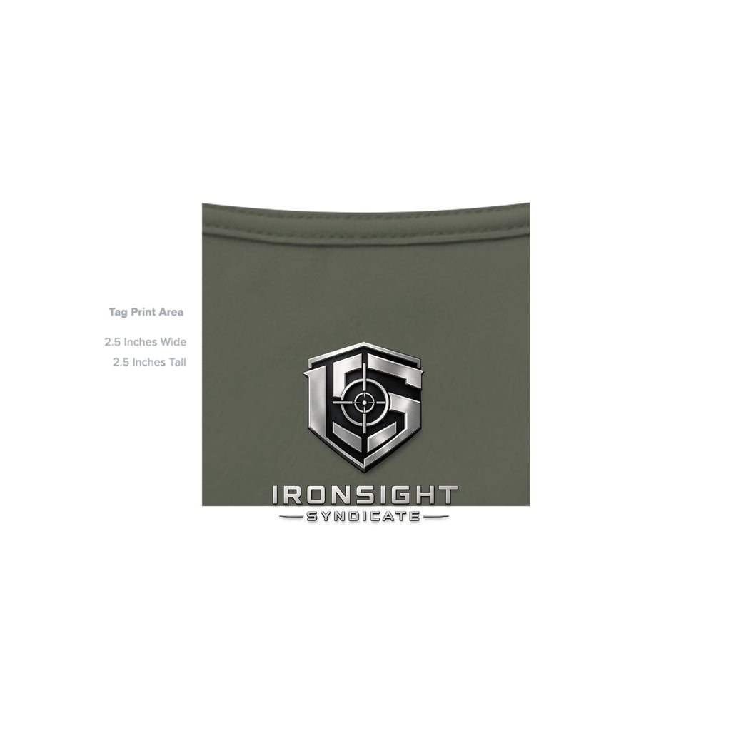 11CHARLIE Combat Mortar Badge T-Shirt - Dark Olive - Detail 4 | Ironsight Syndicate