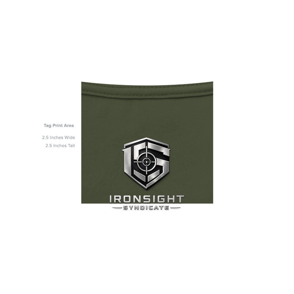 11CHARLIE Combat Mortar Badge T-Shirt - Military Green - Detail 4 | Ironsight Syndicate