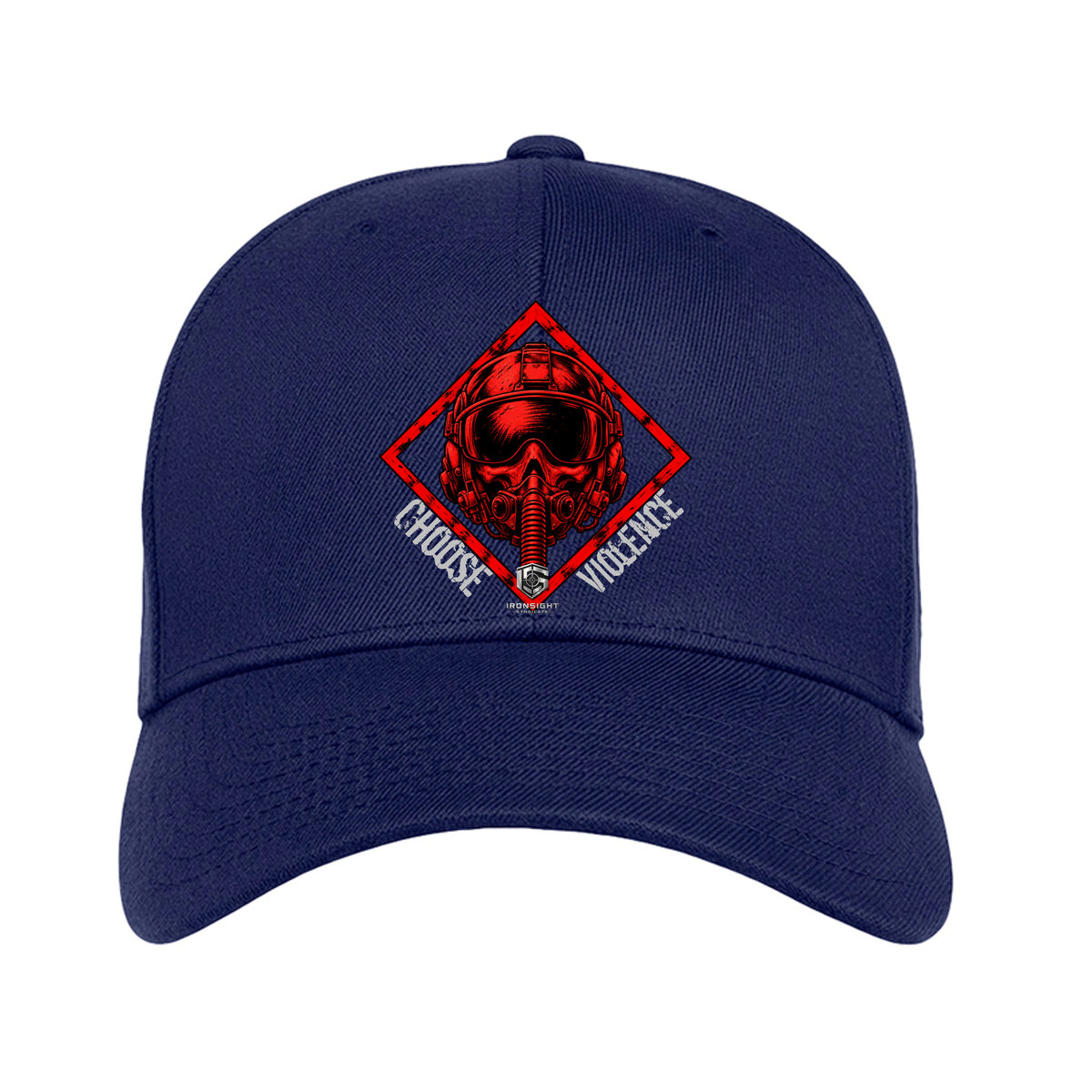 Choose Violence Fighter Pilot Flexfit Hat - Navy | Ironsight Syndicate