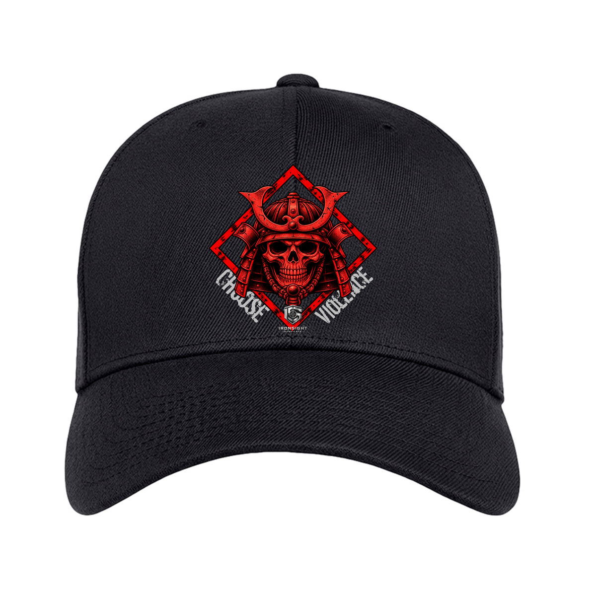 Choose Violence Samurai Warrior Flexfit Hat - Dark Navy | Ironsight Syndicate