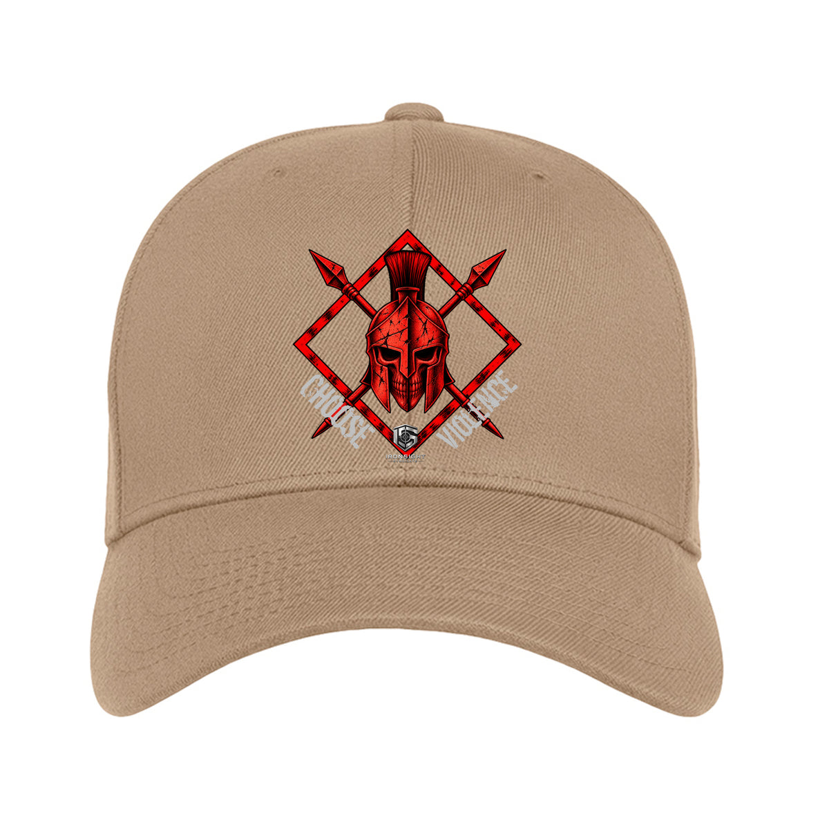 Choose Violence Gladiator Flexfit Hat - Khaki | Ironsight Syndicate
