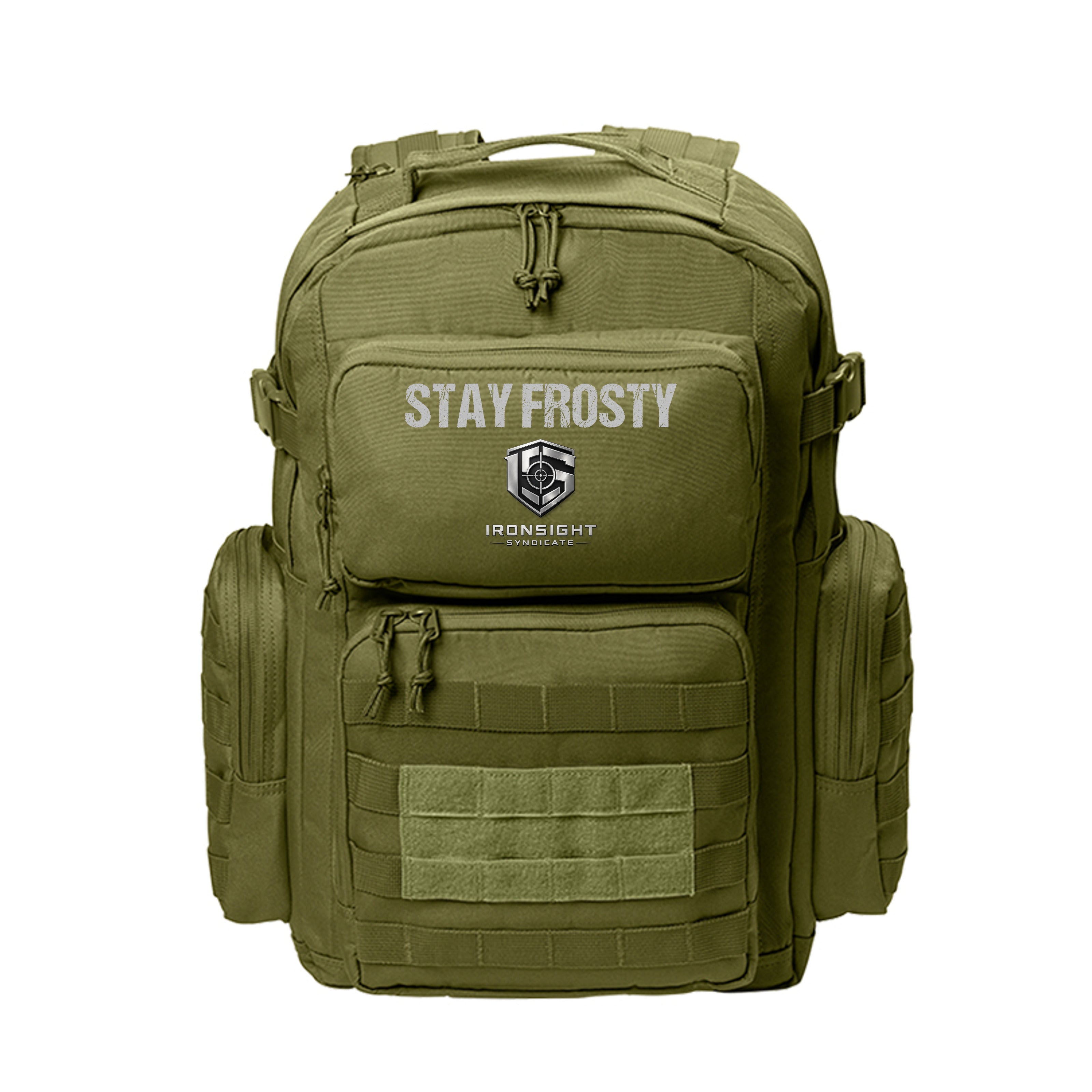 Stay Frosty Assault Pack - Olive Drab Green | Ironsight Syndicate