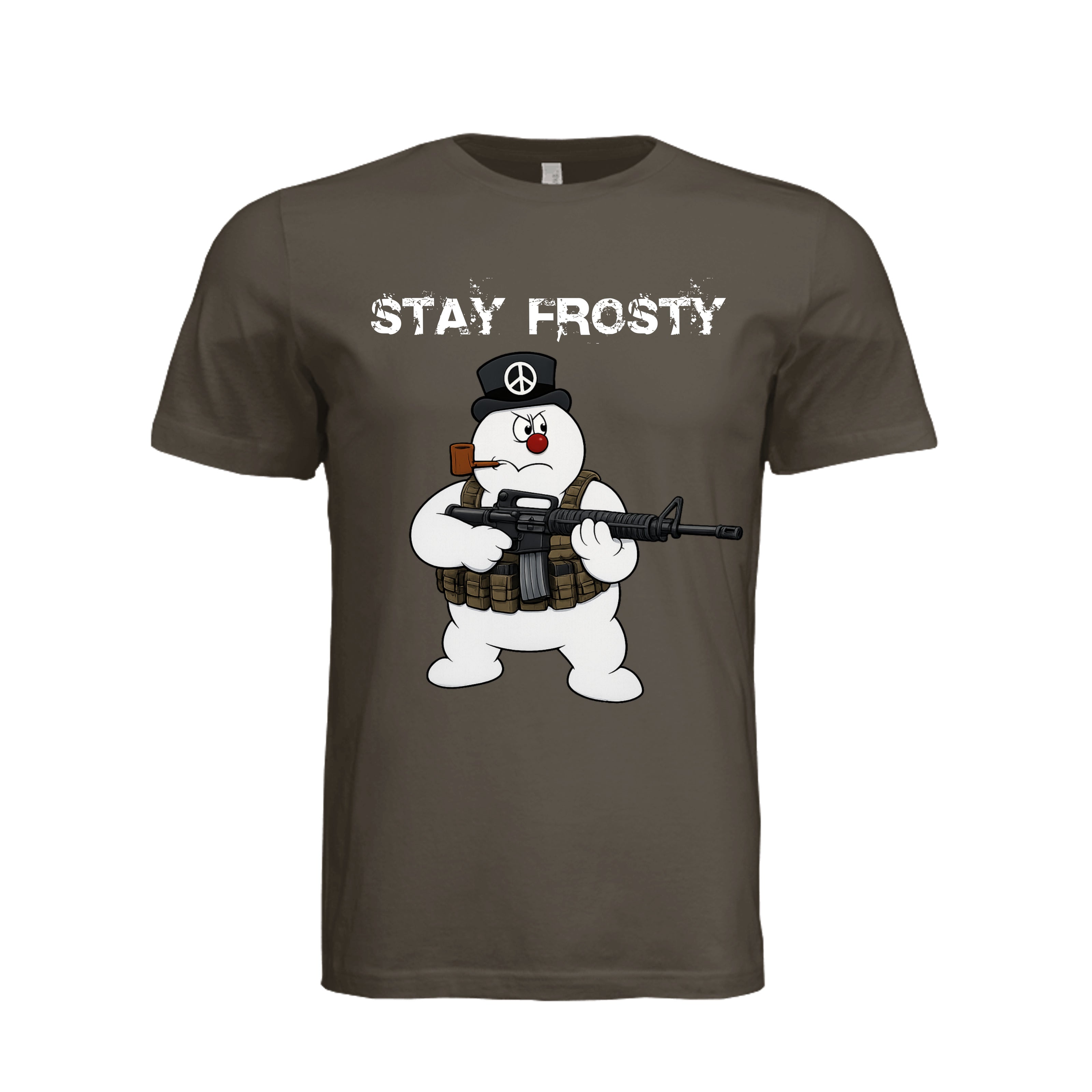 Stay Frosty Christmas Themed T-Shirt - ARMY | Ironsight Syndicate