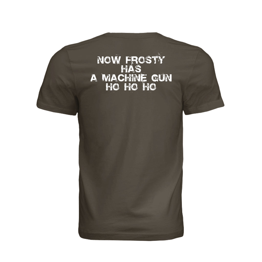 Stay Frosty Christmas Themed T-Shirt - ARMY - Detail 1 | Ironsight Syndicate