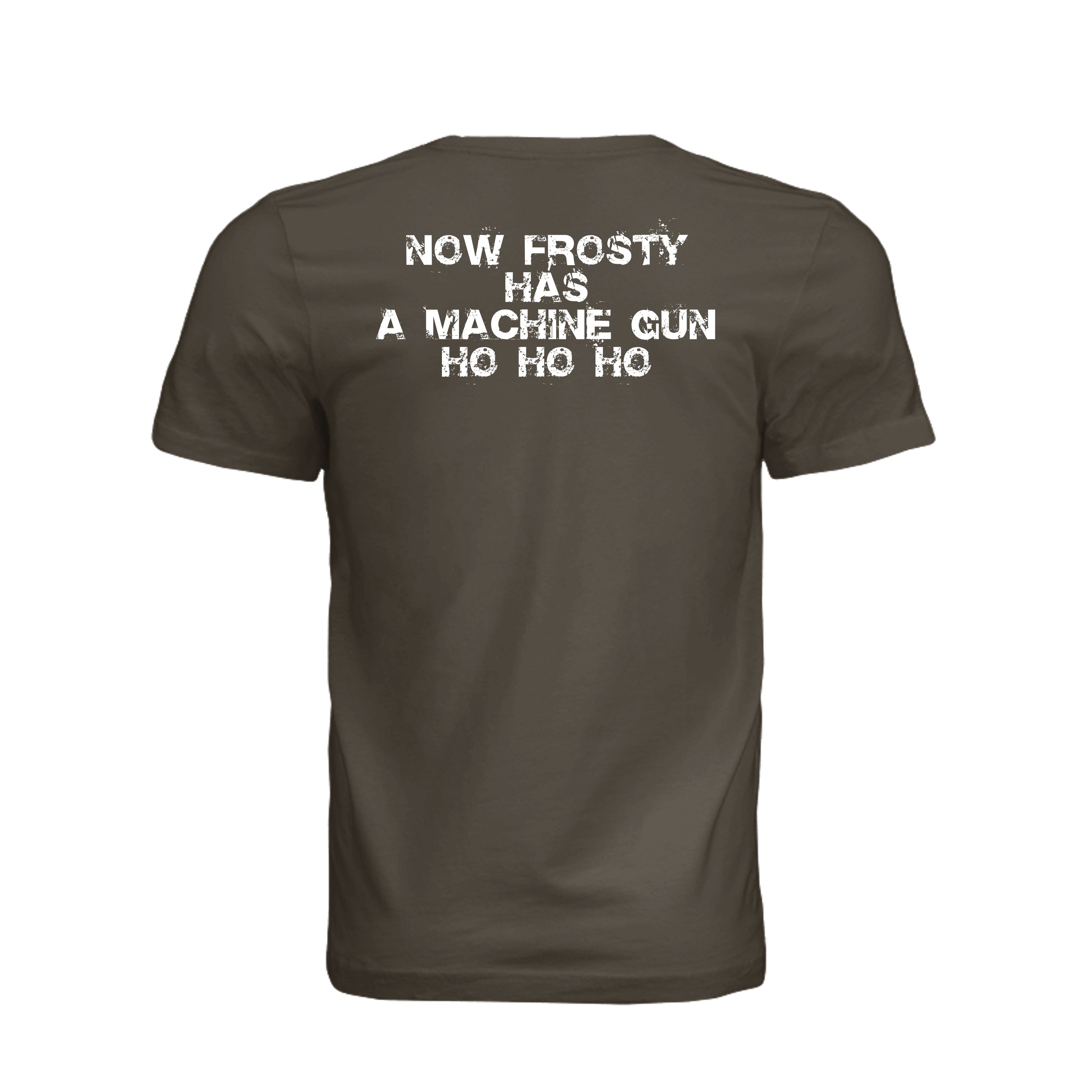 Stay Frosty Christmas Themed T-Shirt - ARMY - Detail 1 | Ironsight Syndicate