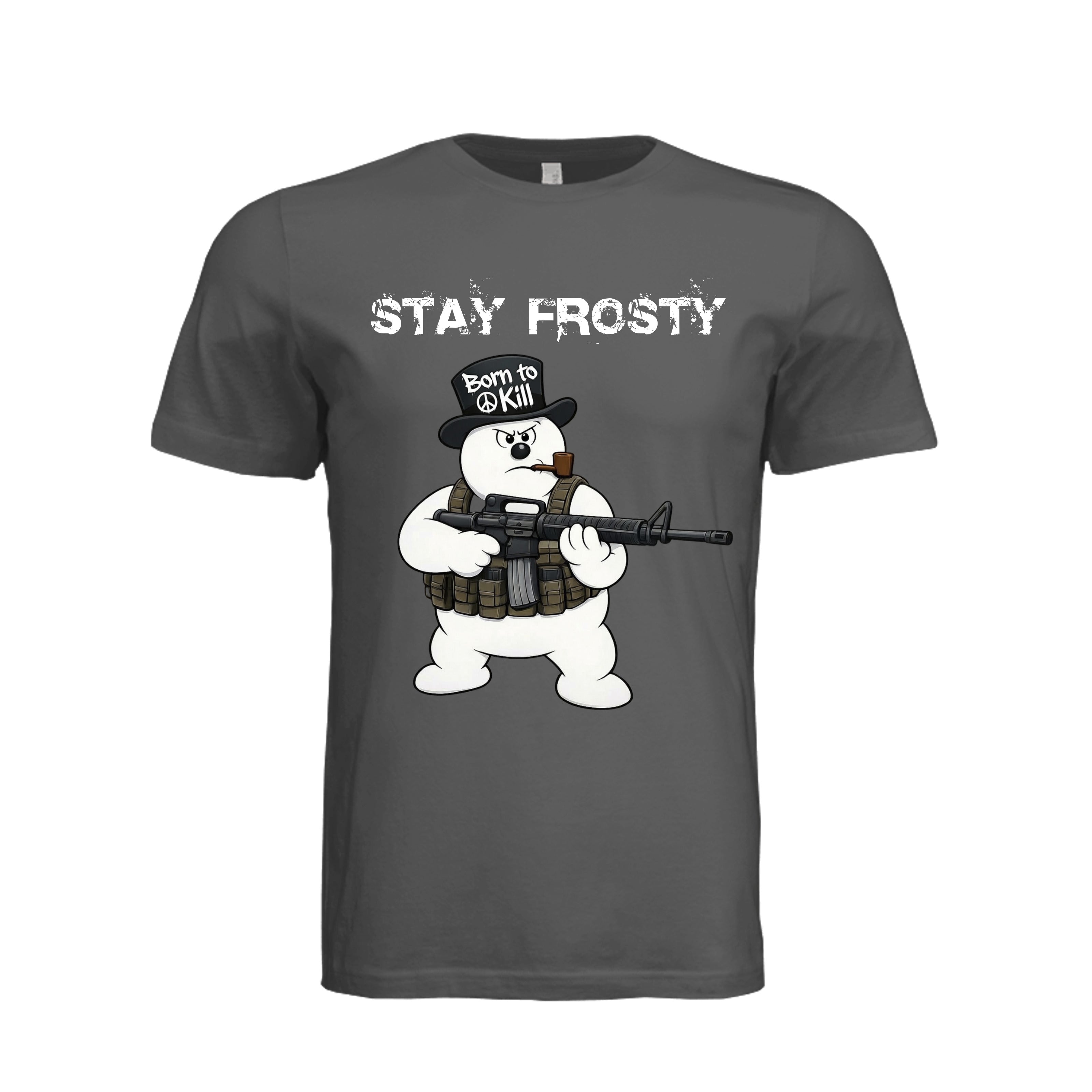 Stay Frosty T-Shirt - ASPHALT (Front) | Ironsight Syndicate