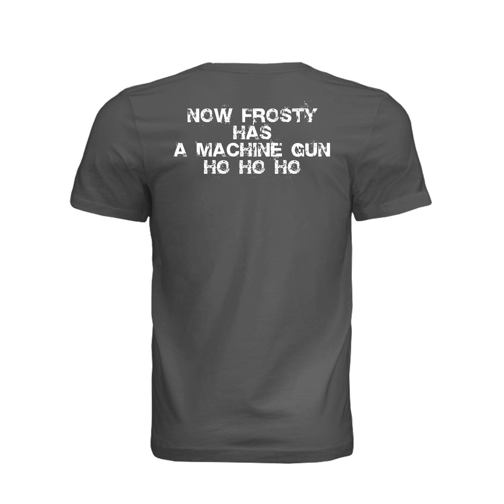 Stay Frosty Christmas Themed T-Shirt - ASPHALT - Detail 1 | Ironsight Syndicate